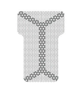 HM-01-07 Титановая сетка уcиленная (шестигранник) Mr.Curette Tech, Южная Корея